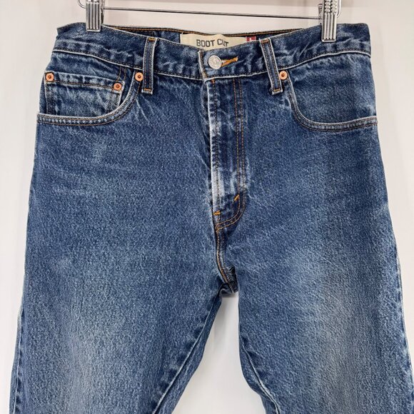 Levis 517 Boot Cut Jeans 32x36 Blue Denim Mens Classic Style - Picture 6 of 15
